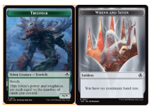 Treefolk // Emblem - Wrenn and Seven Double-Sided Token